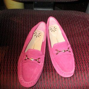 Isaac Mizrahi NEW Hot Pink Suede Loafers